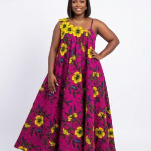 Robe Nina - Fleurie rose